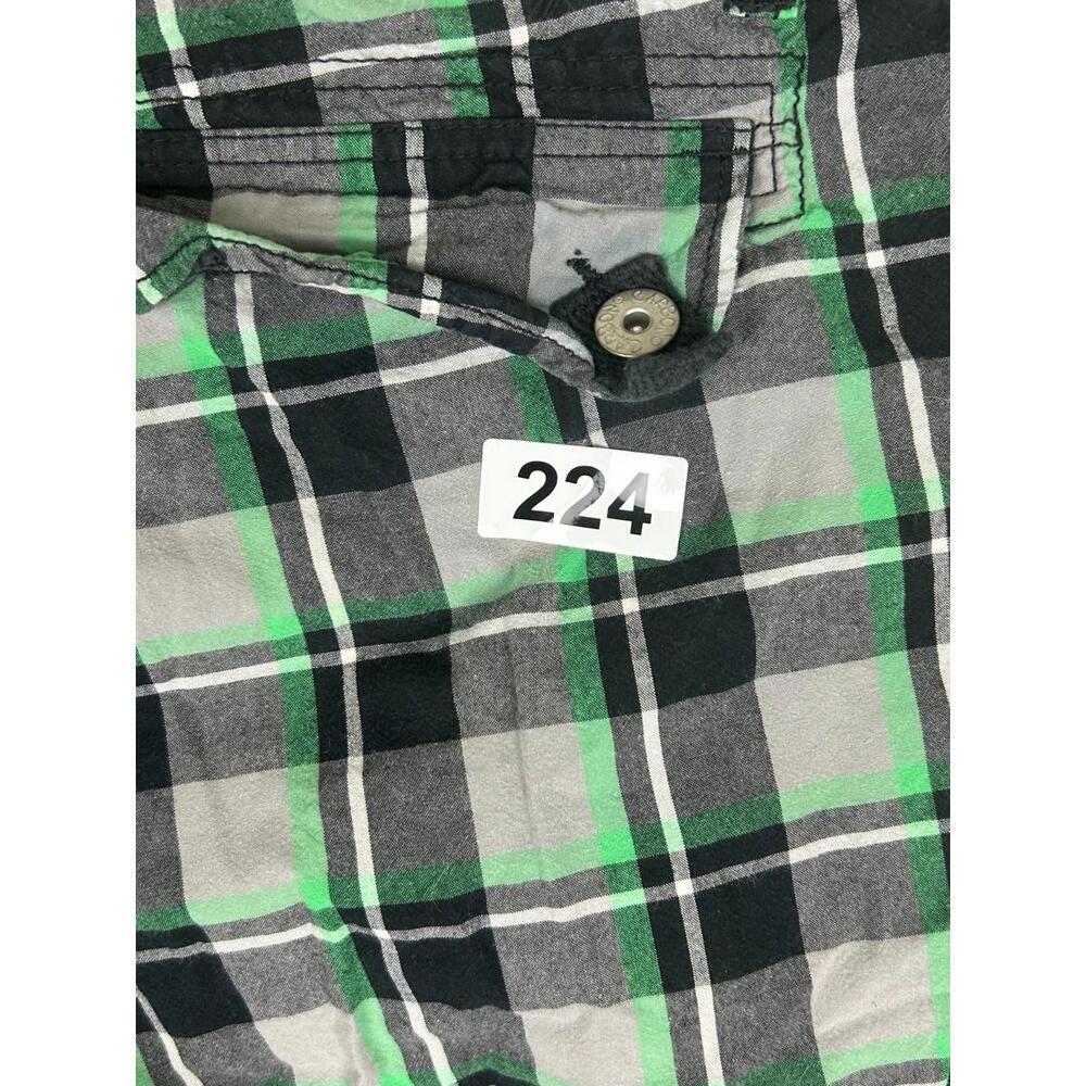 Carbon Mens Cargo Pockets Shorts 34 Multicolor Plaid Design Summer Wear Photos - Picture 11 of 11
